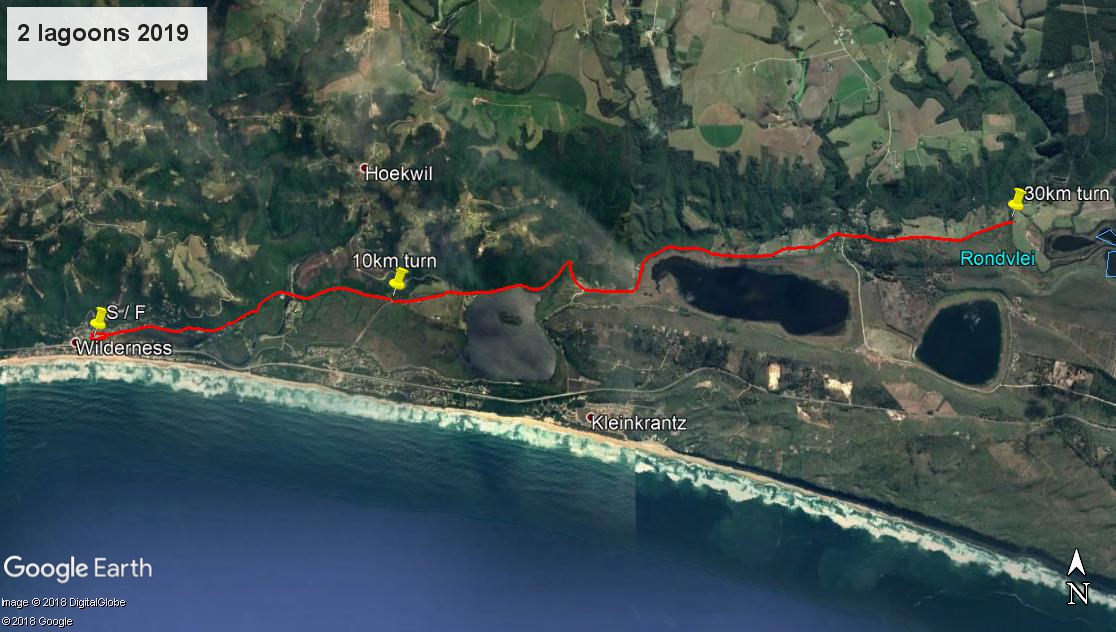 Route map — 30km Run