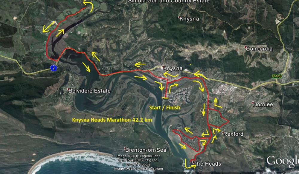 Route map — Marathon