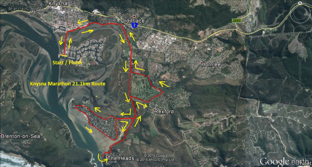 Route map — Half-Marathon