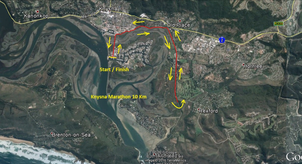 Route map — 10km Run
