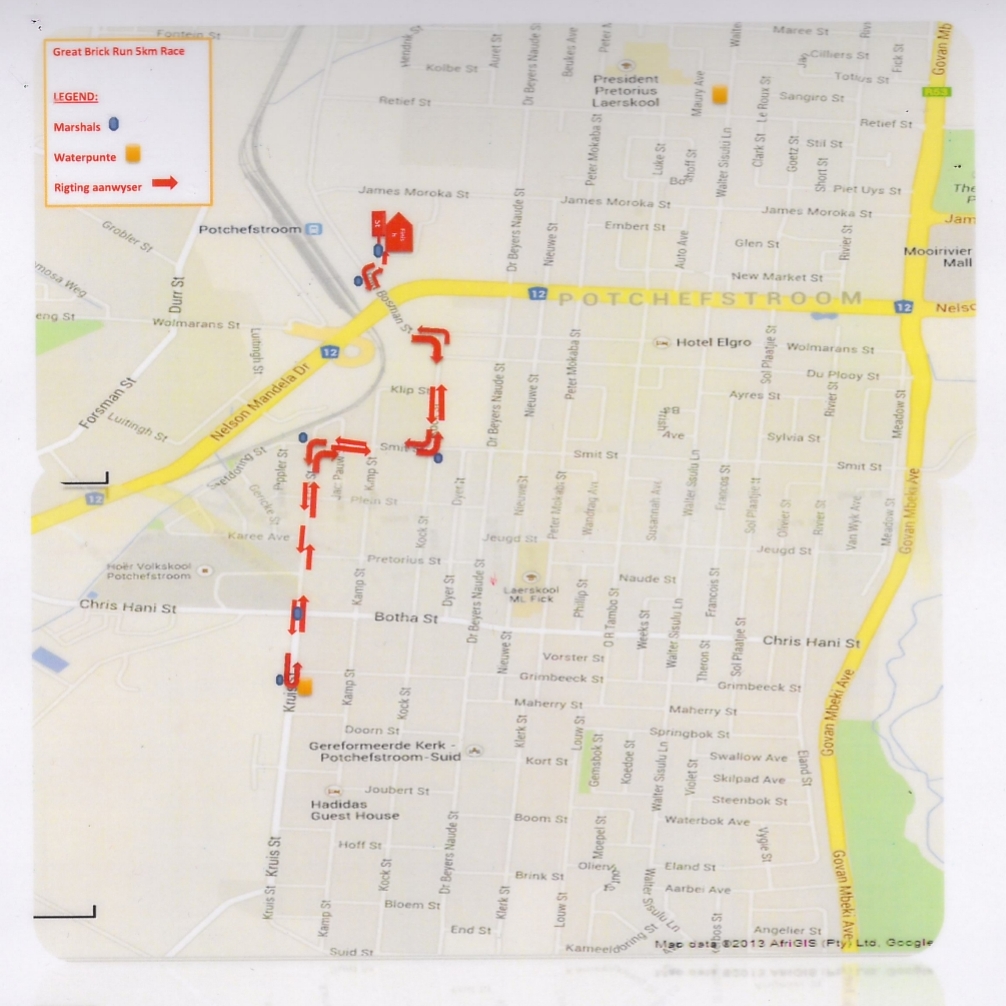 Route map — 5km Fun Run