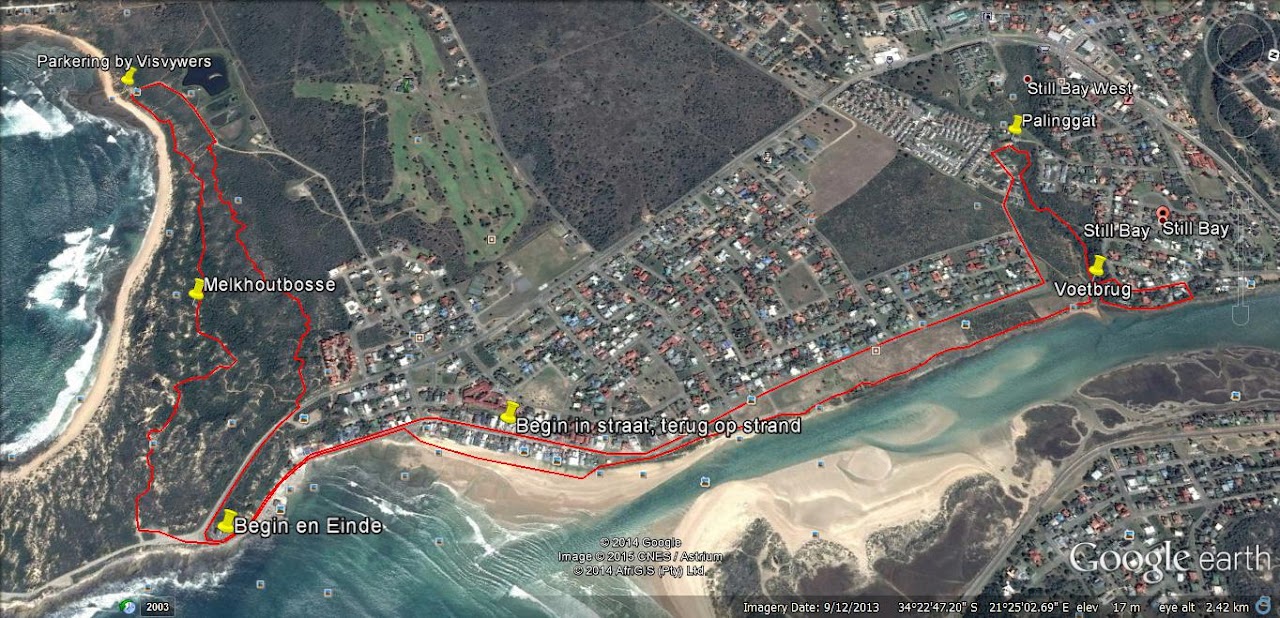 Route map — Stilbaai NSRI 10km