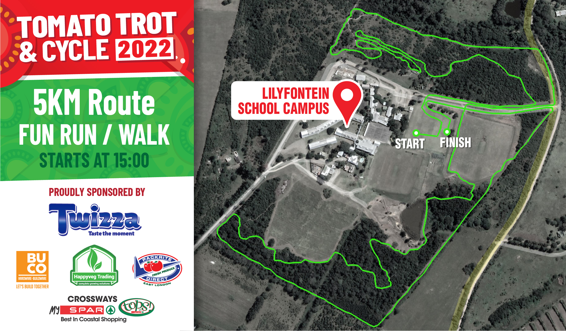 Route map — 5km Fun Run