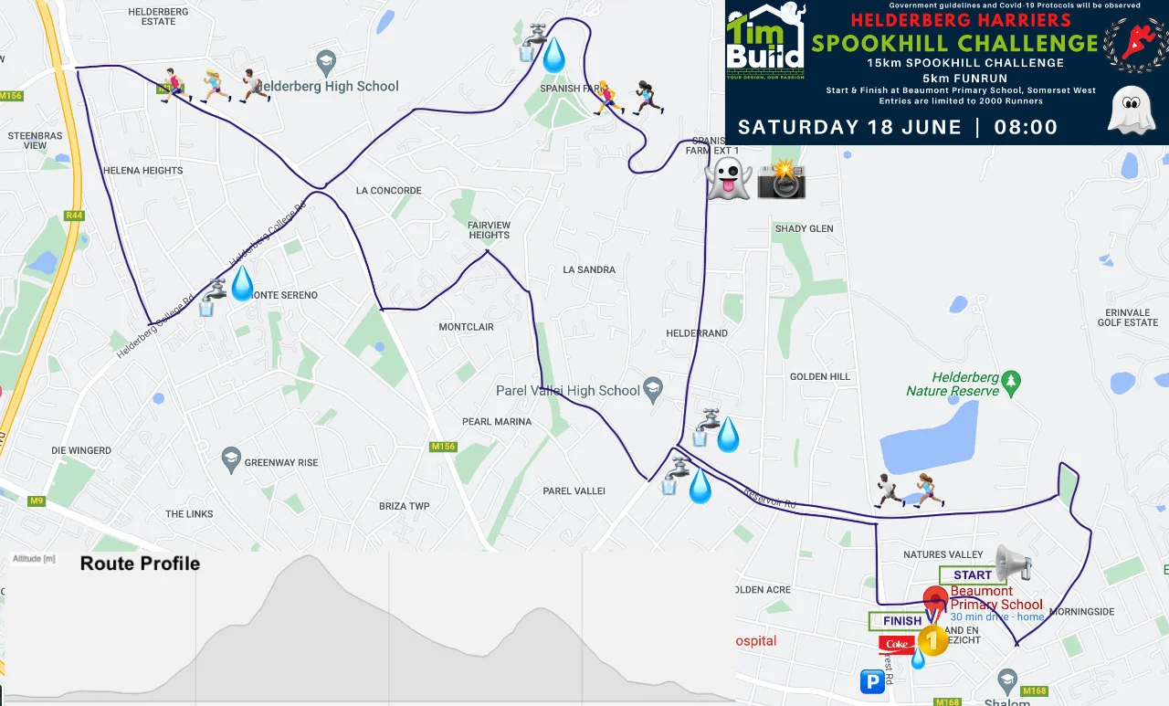 Route map — TimBuild Spookhill Challenge