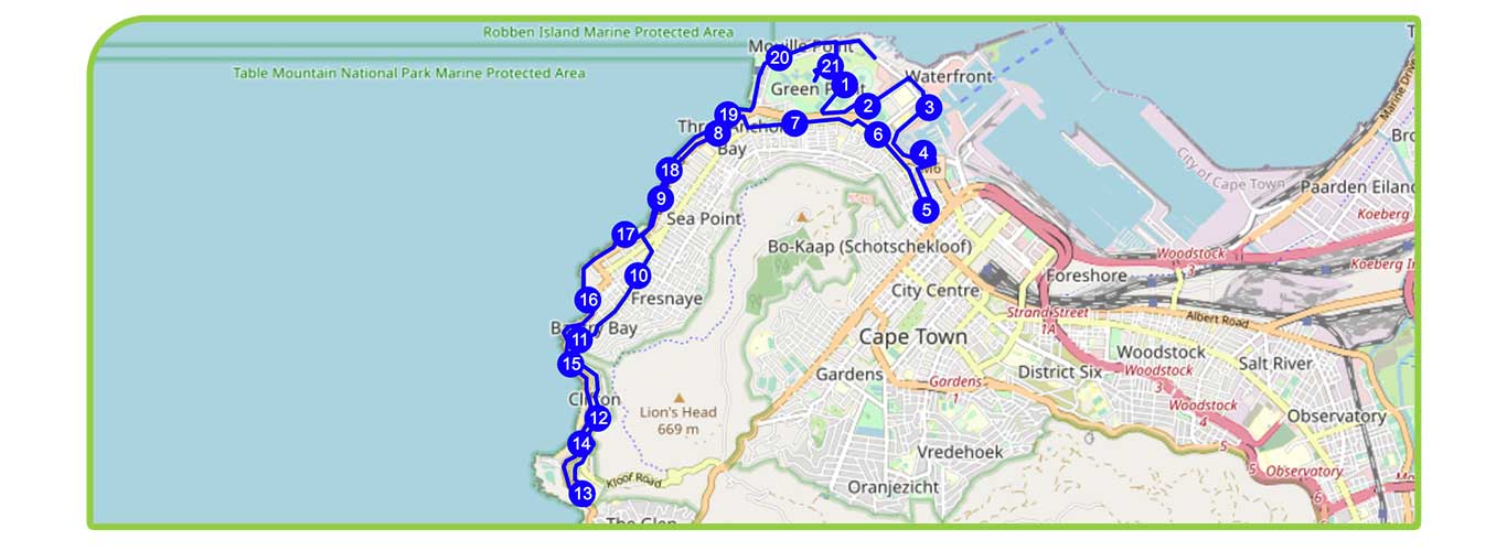 Route map — Half-Marathon