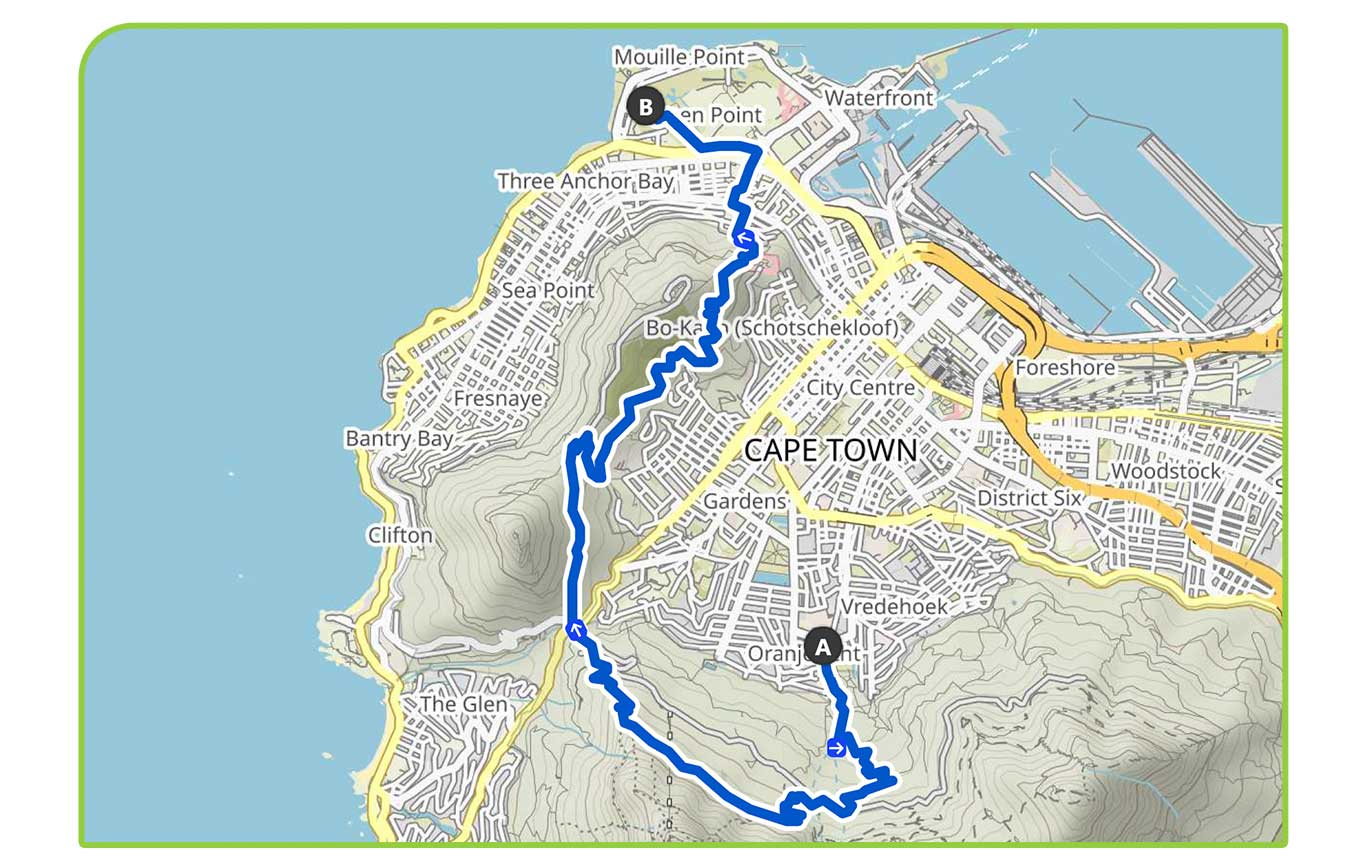 Route map — 15km Trail