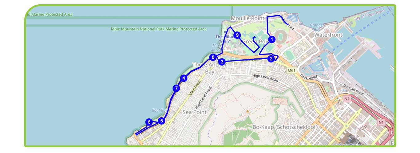 Route map — 10km Road