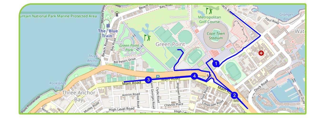 Route map — 5km Fun Run