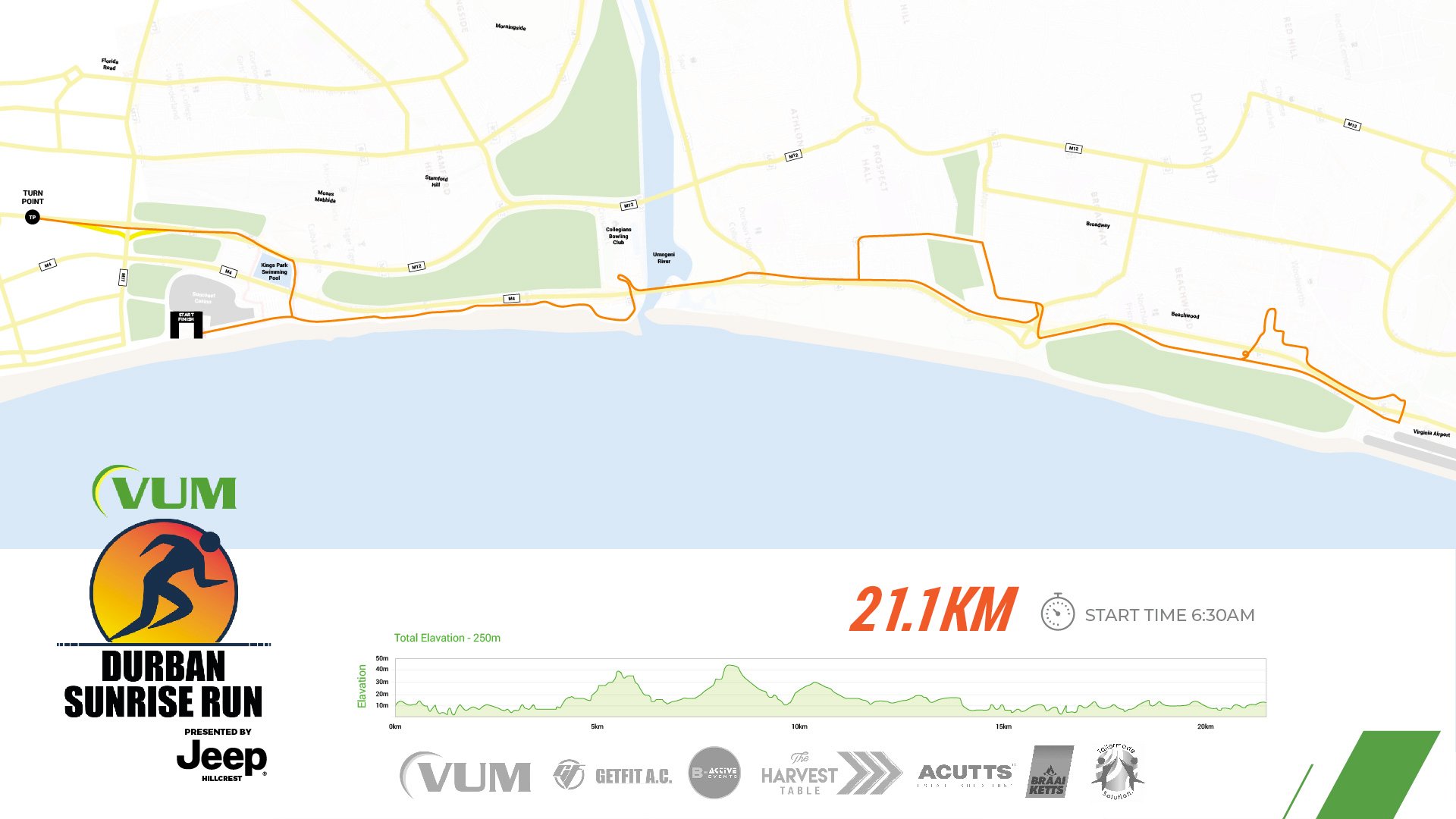 Route map — Half-Marathon