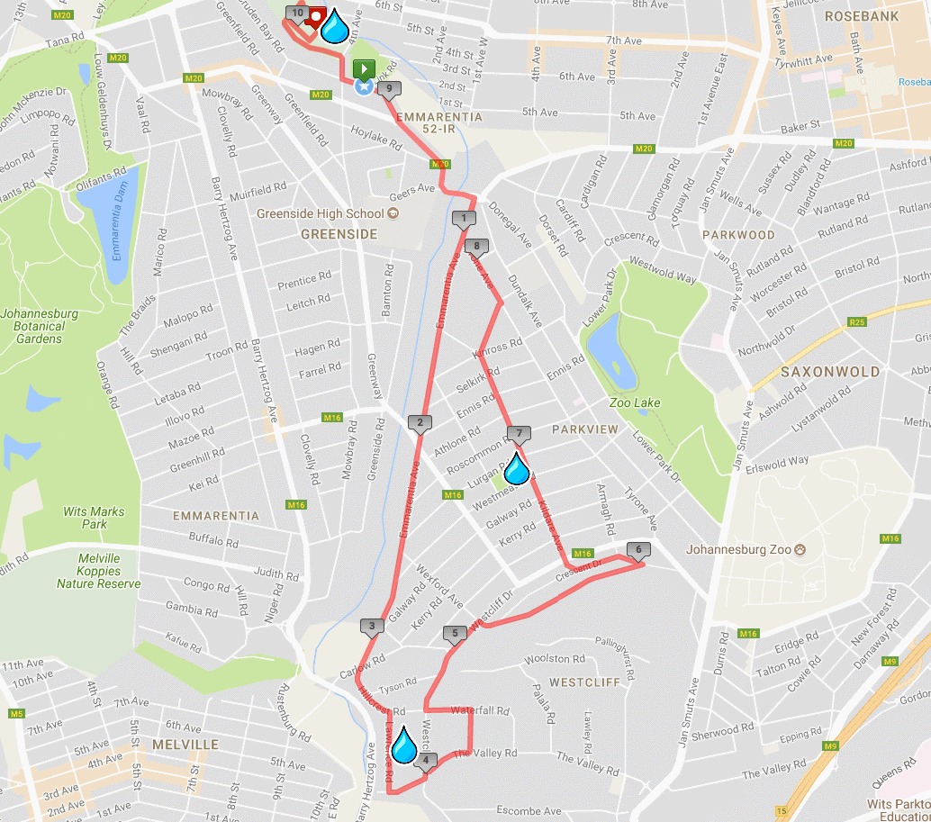 Route map — Cool Ideas Pirates 10km