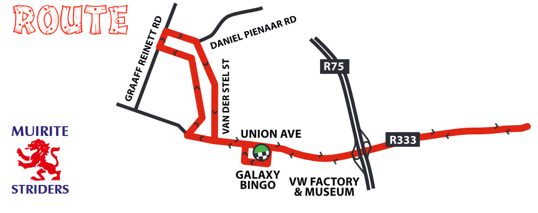 Route map — Corkwood Run