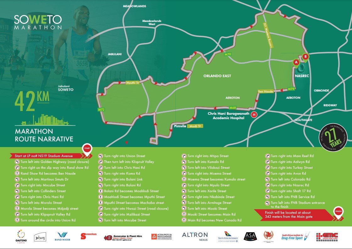 Route map — Marathon