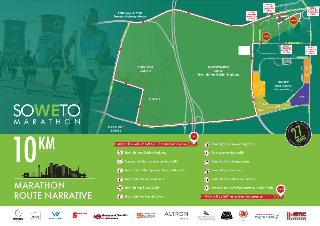 Route map — 10km Race