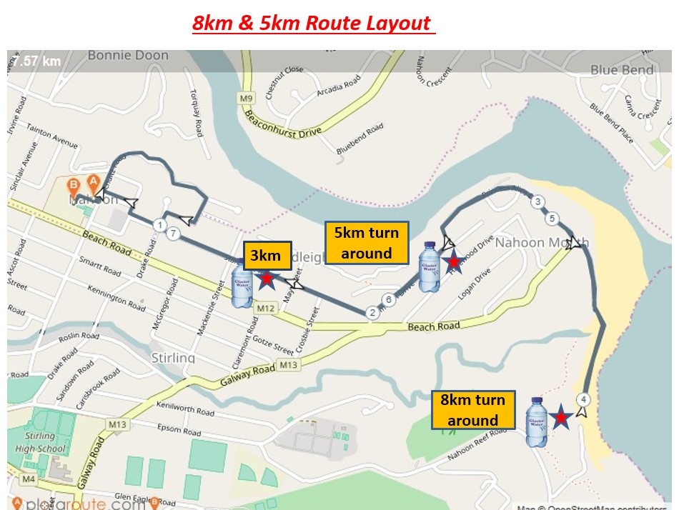 Route map — The ELHS Gandhi Walk