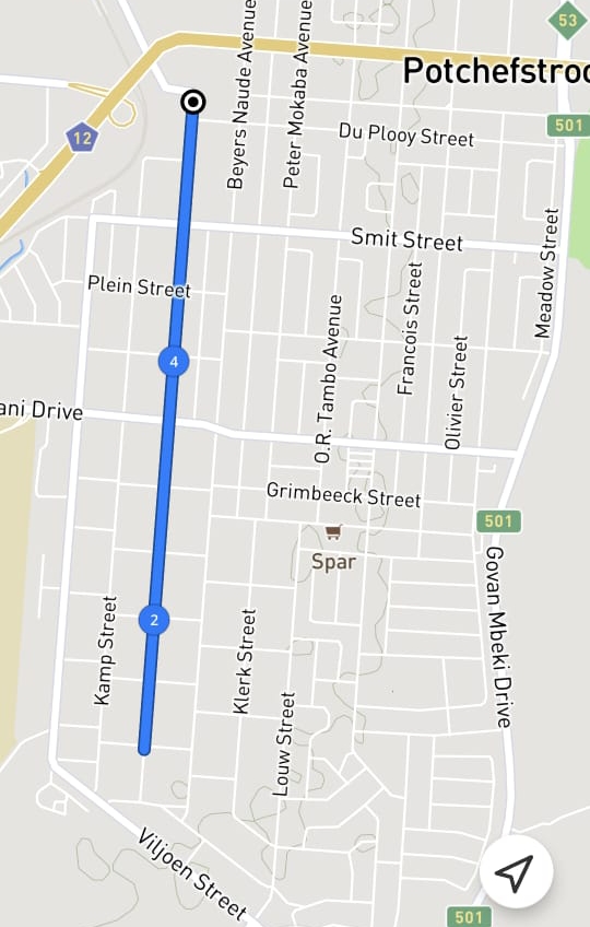 Route map — 5km Fun Run