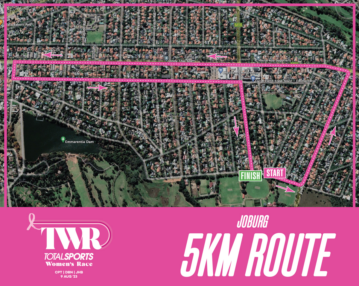 Route map — 5km Fun Run