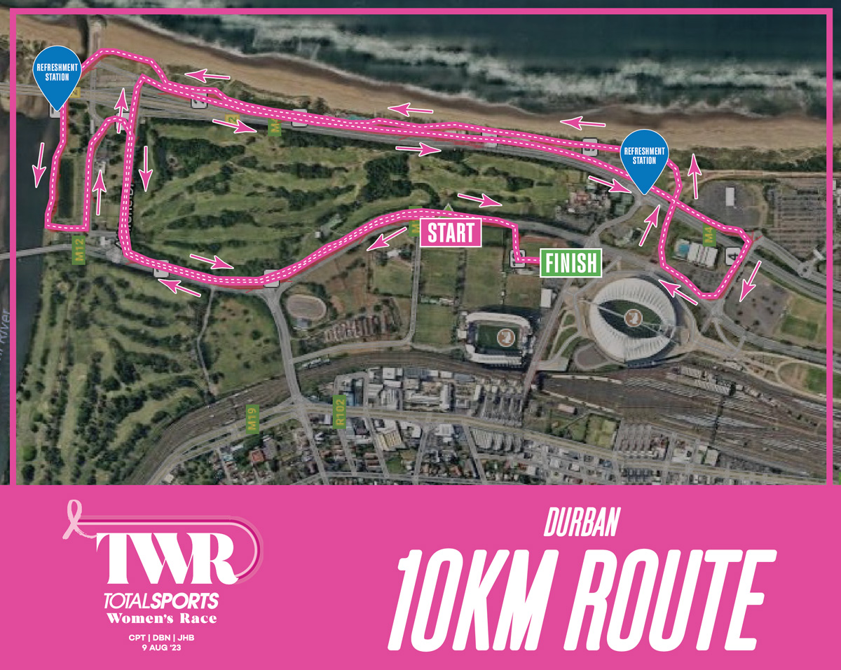Route map — 10km Run / Walk