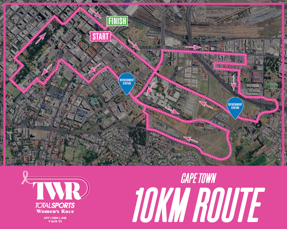 Route map — 10km Run / Walk