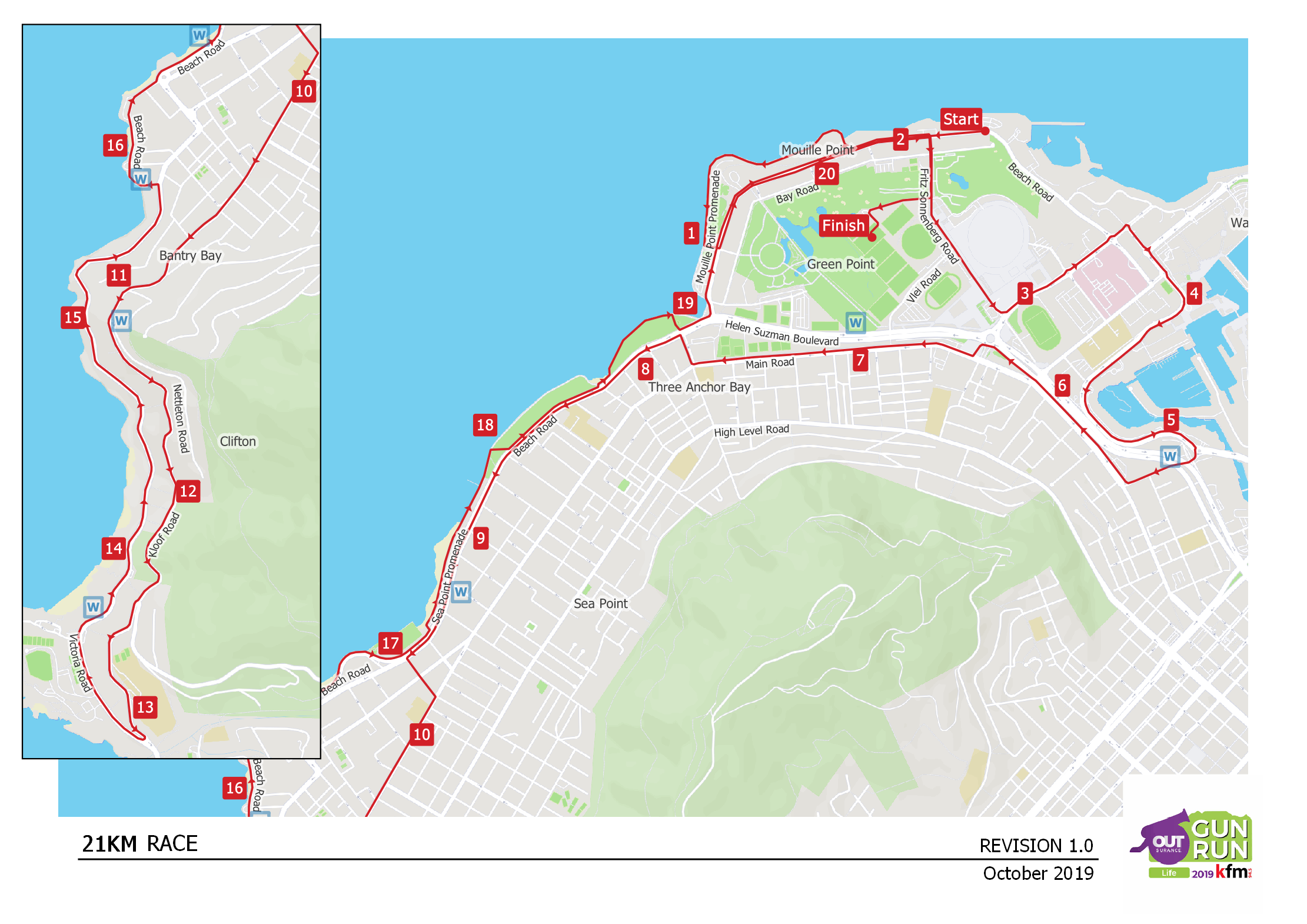 Route map — Half-Marathon