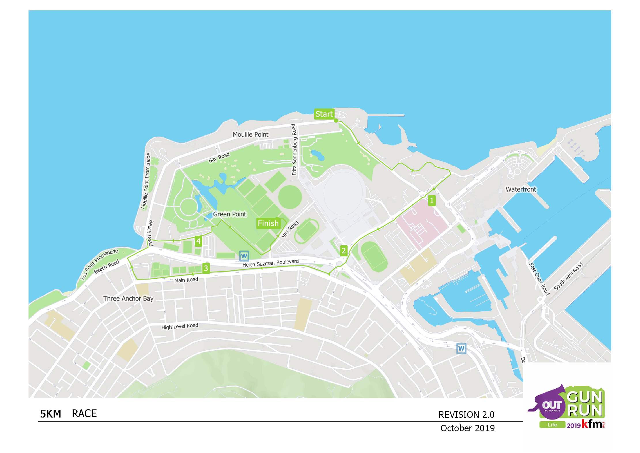 Route map — 5km Fun Run