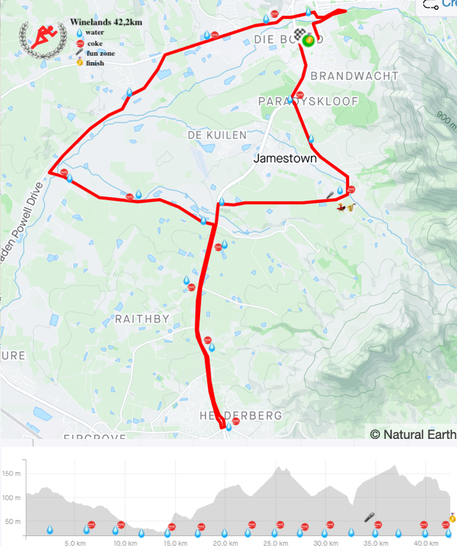 Route map — Marathon