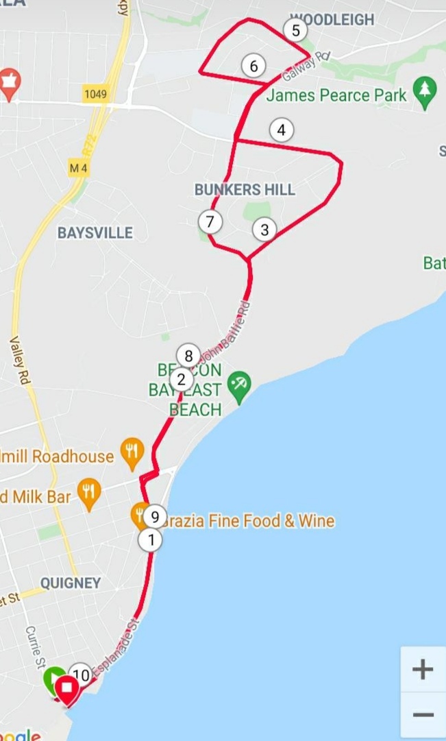 Route map — BCMAC 10km