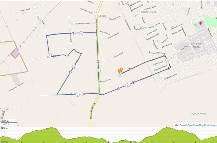 Route map — Run for Balance: Crusaders 10km