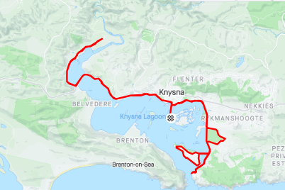 Route map — Knysna Heads Marathon