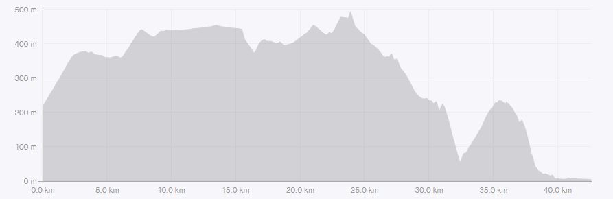 Elevation profile — Marathon