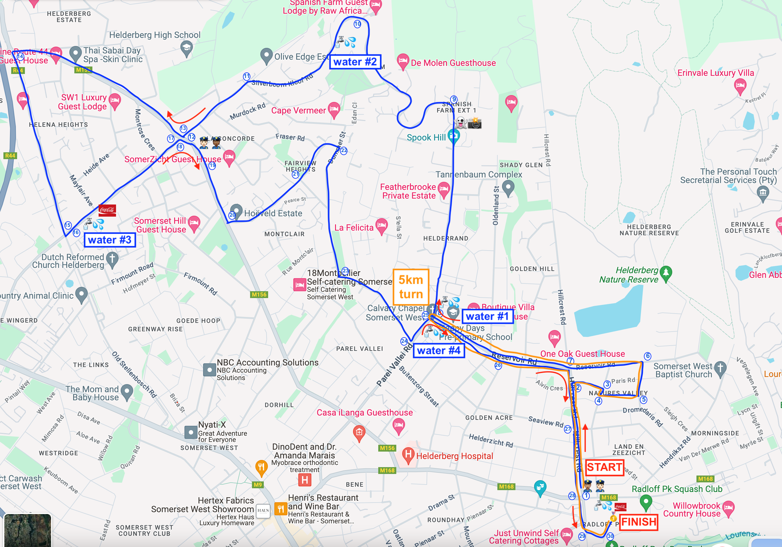 Route map — TimBuild Spookhill Challenge
