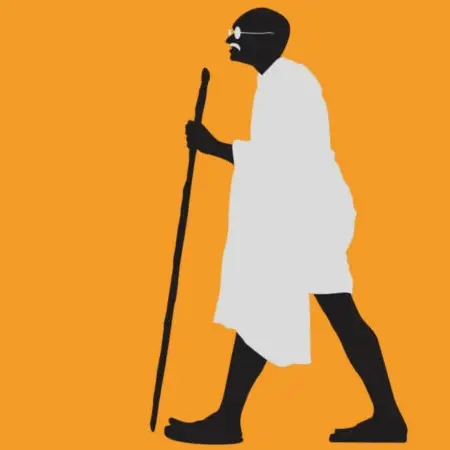 The ELHS Gandhi Walk logo