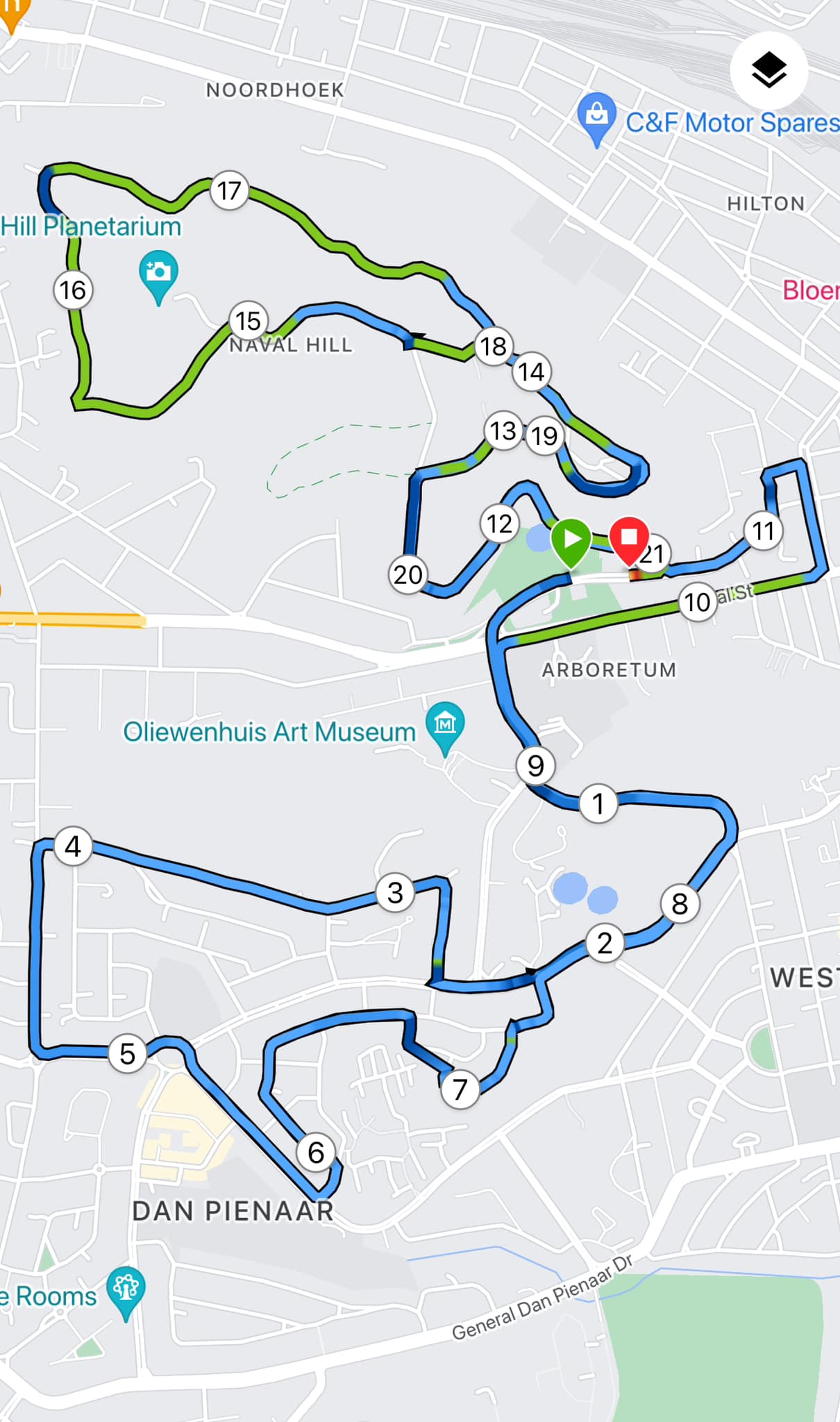 Route map — The Ultimate Half Marathon