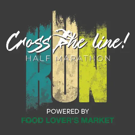 Cross the Line Half-Marathon logo