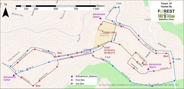 Route map — Forest 10km