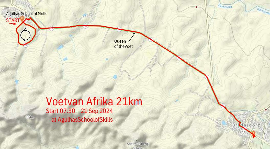 Route map — Half-Marathon