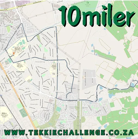 Route map — 10 Mile Race