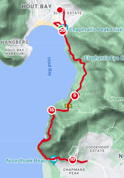 Route map — Half-Marathon