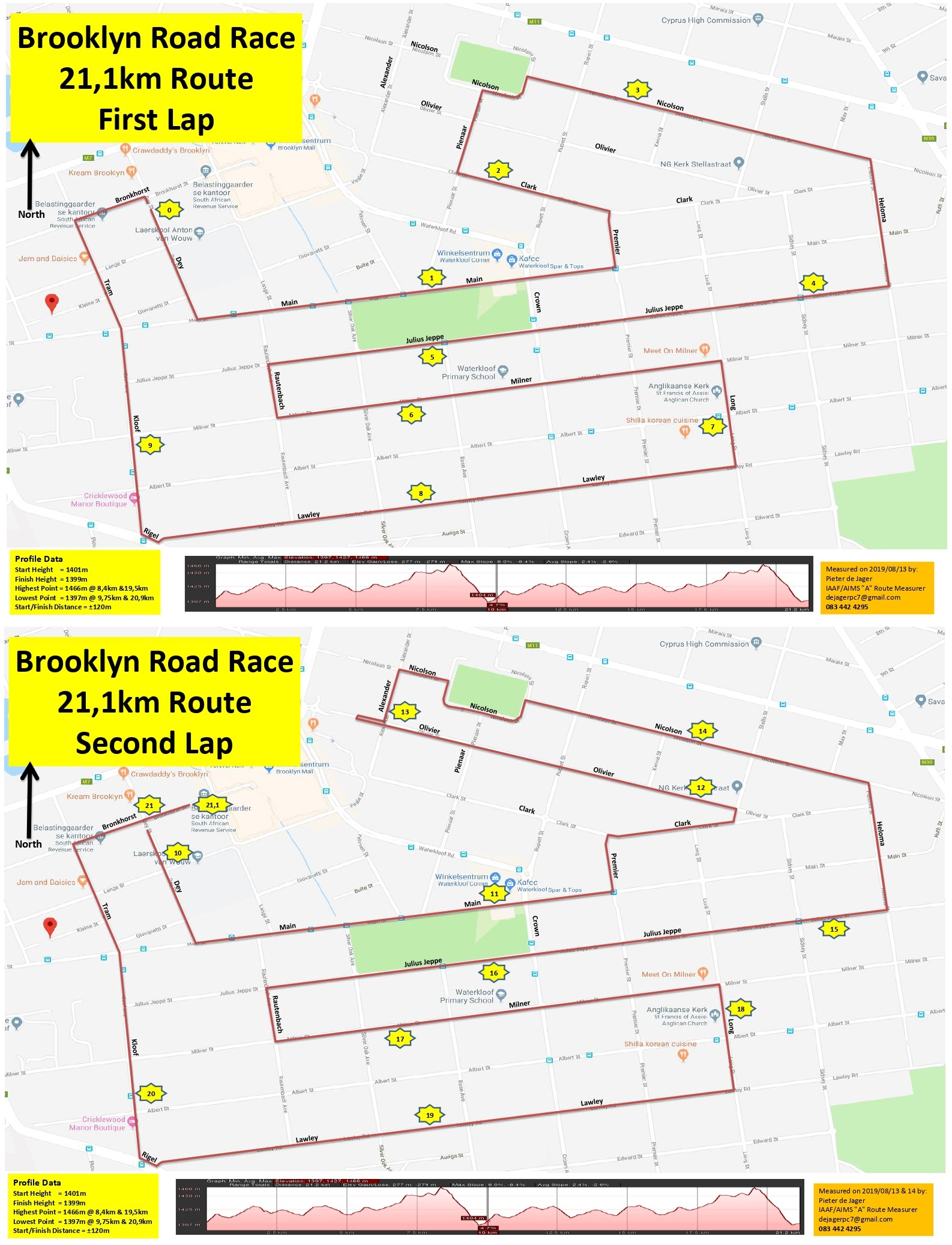 Route map — Half-Marathon