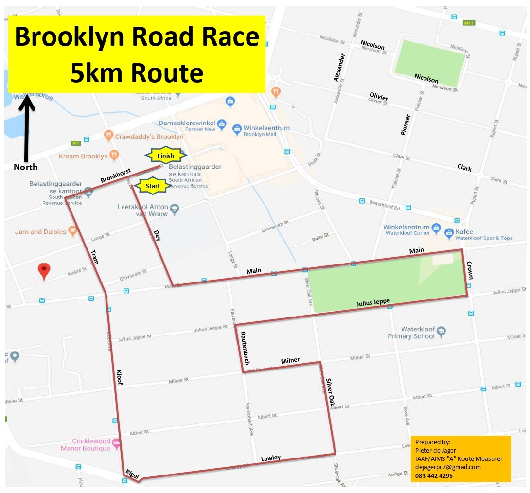 Route map — 5km Fun Run