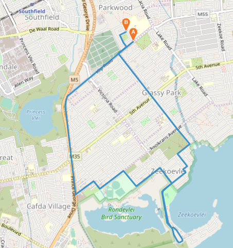 Route map — 10km Road Race