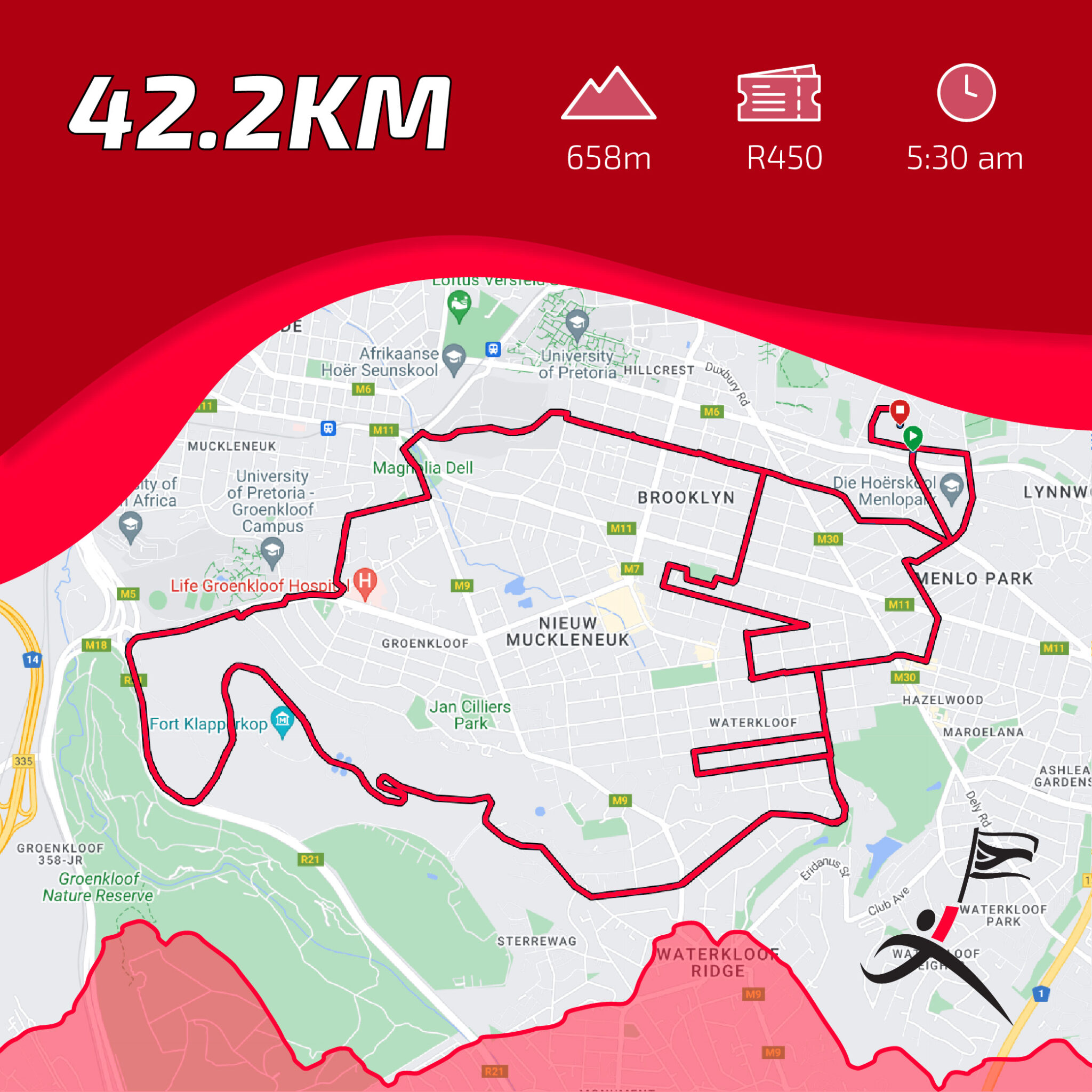 Route map — Marathon