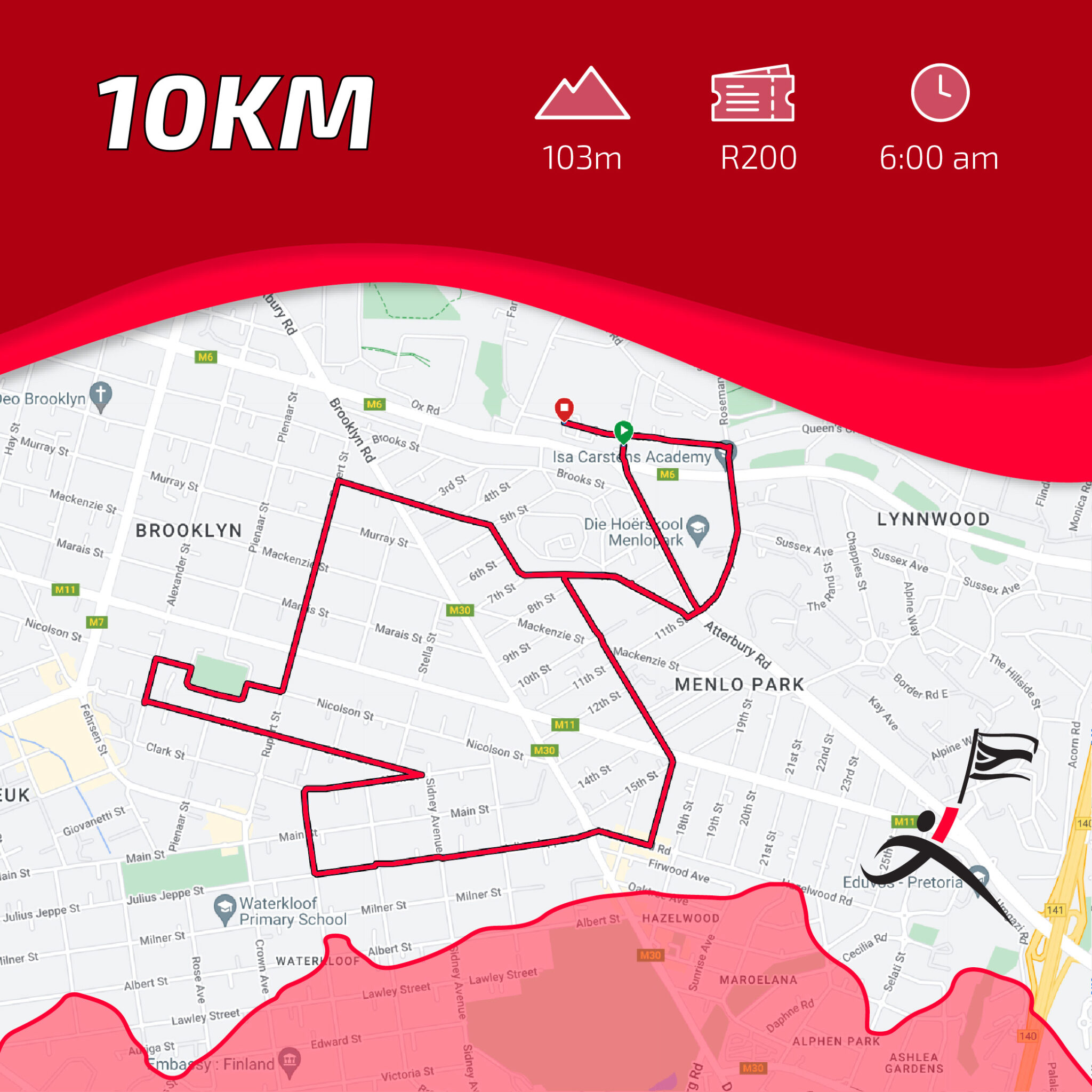 Route map — 10km Race