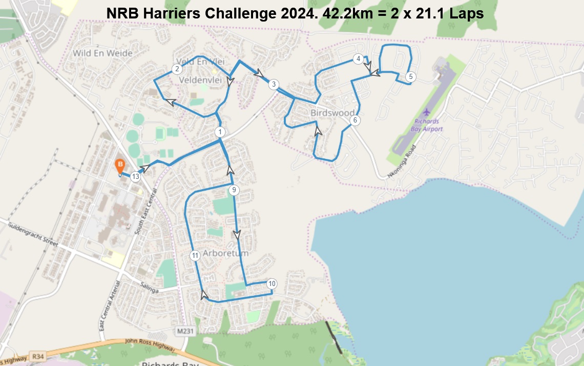 Route map — Marathon