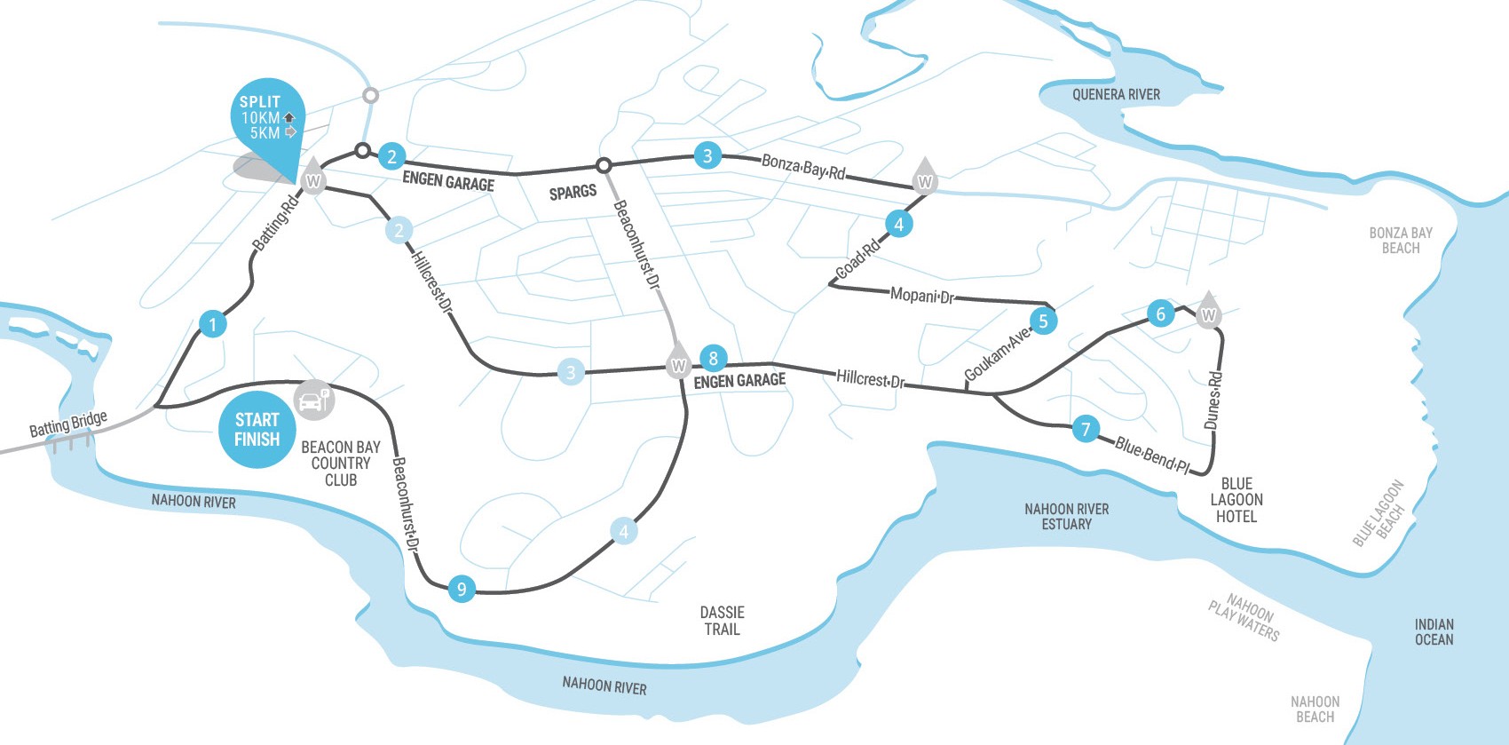 Route map — East London Eye Hospital Laser Challenge