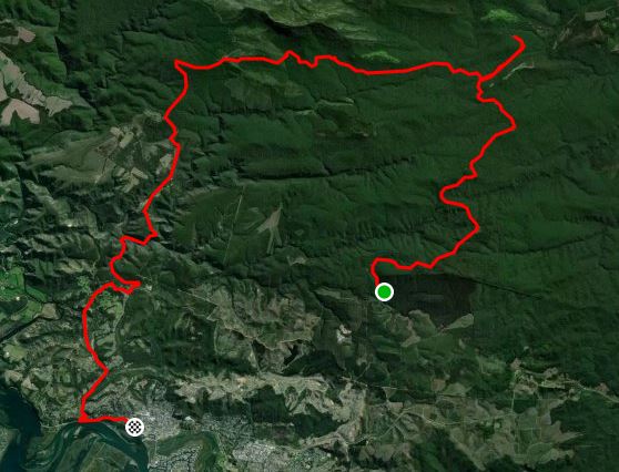 Route map — Marathon