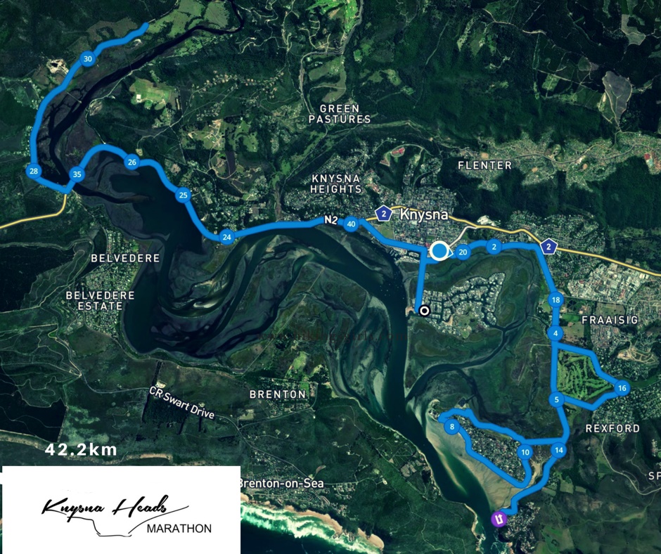 Route map — Marathon