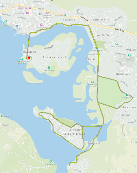 Route map — Half-Marathon