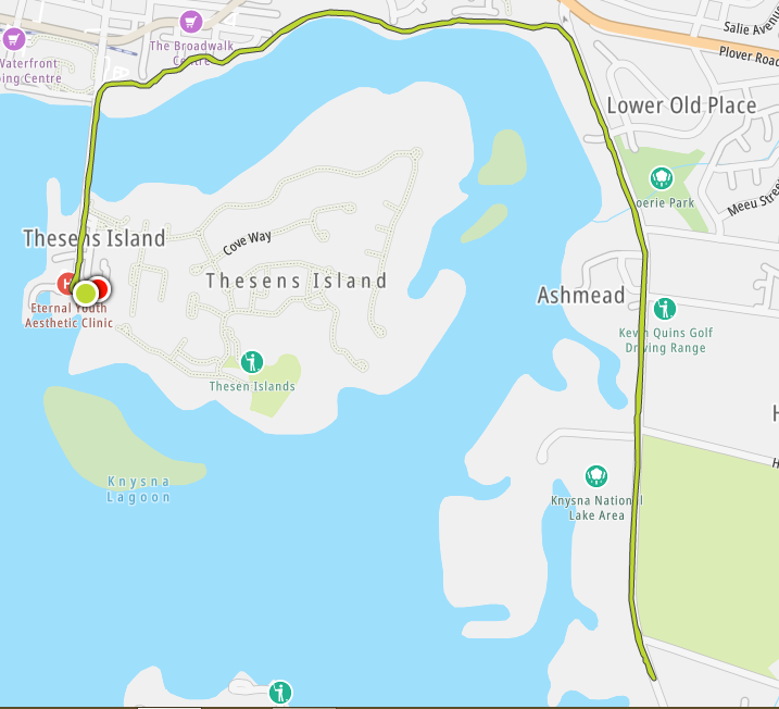 Route map — 10km Run