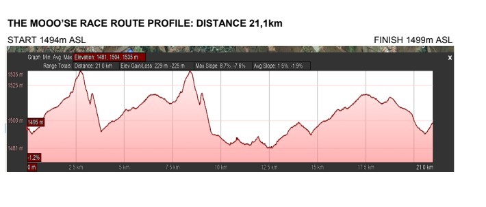 Elevation profile — Half-Marathon