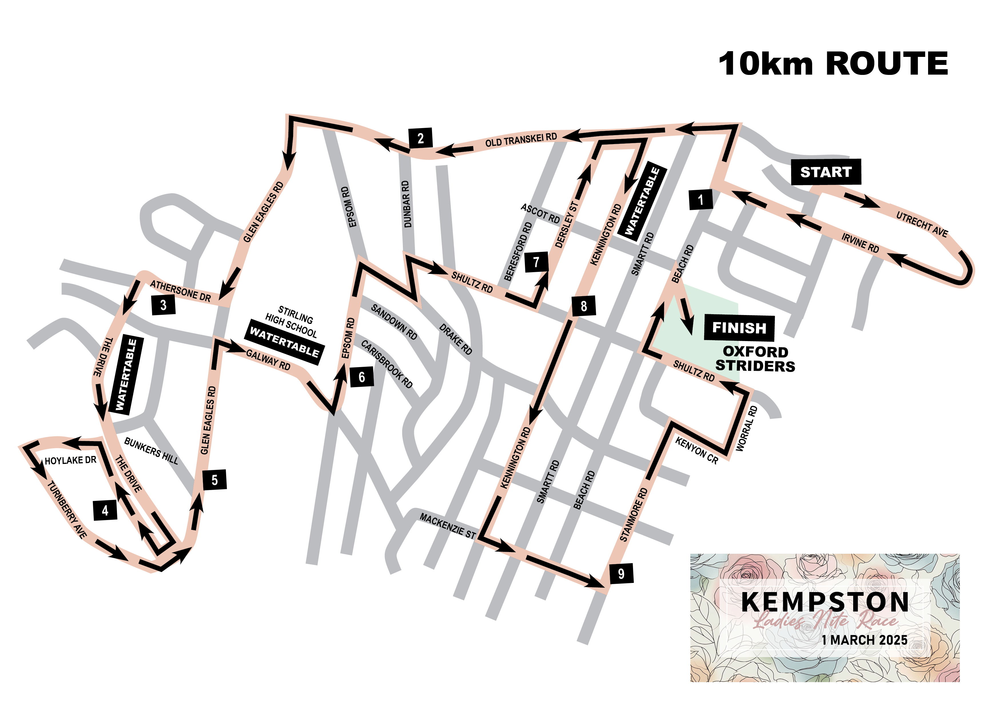 Route map — 10km Race